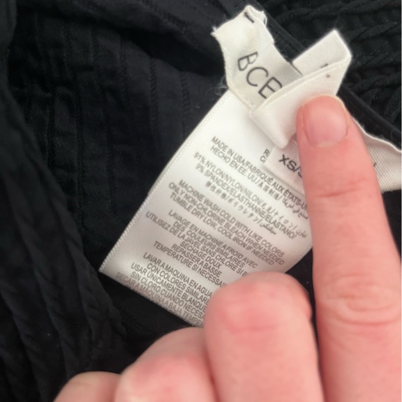 Black bodycon long sleeved BCBG generation dress. - Picture 5 of 5